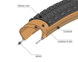 TERAVAIL CANNONBALL TYRE TAN 650 x 47 LIGHT & SUPPLE